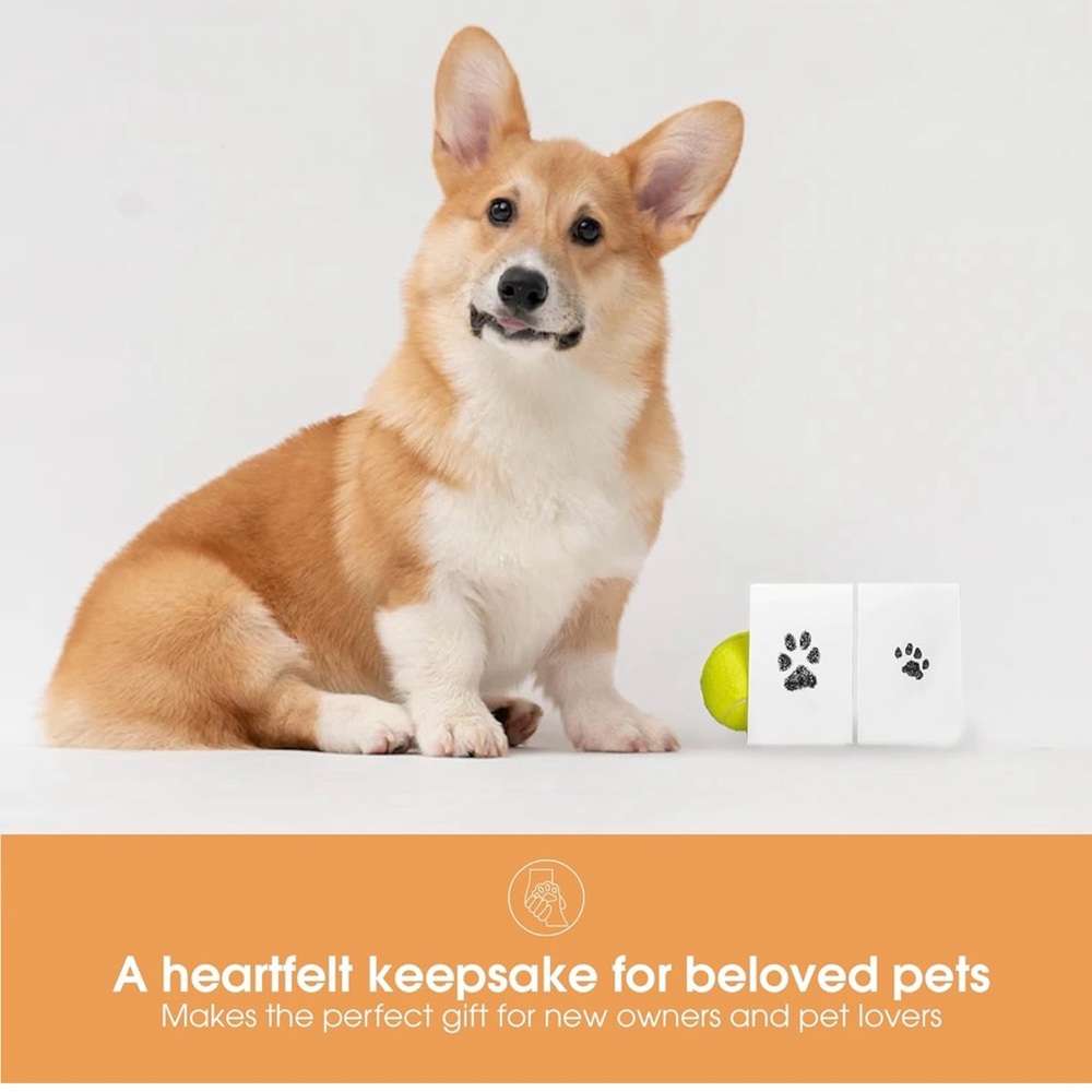 Pearhead Clean-Touch Ink Pad for Pets - Orange
